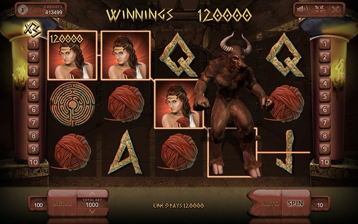 Minotaurus Online Casino Slot Review gameplay