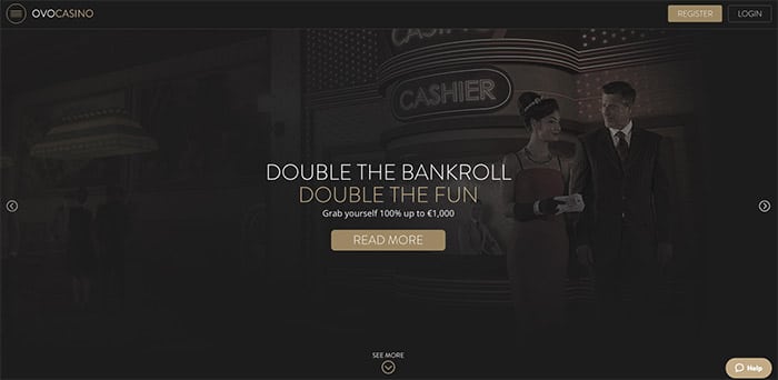 OVO Casino Review lobby